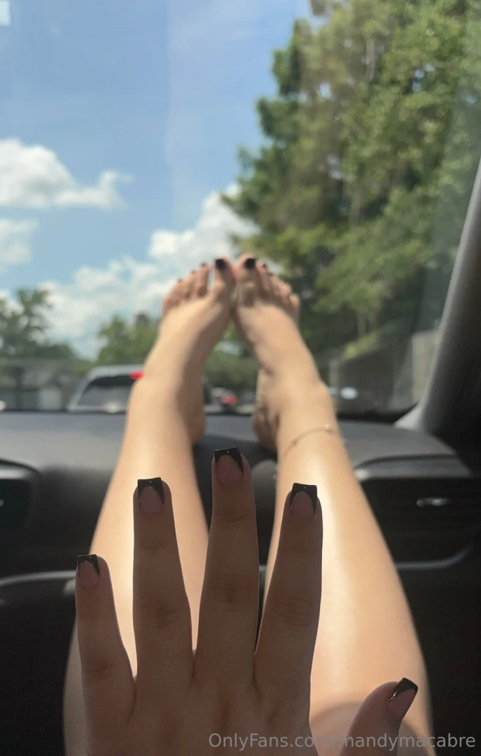 Something about a black mani pedi just feels so right part 3 