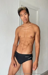 Feeling bold in black today do you like my speedos and my tanline