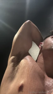 Pits dripping with sweat get in there