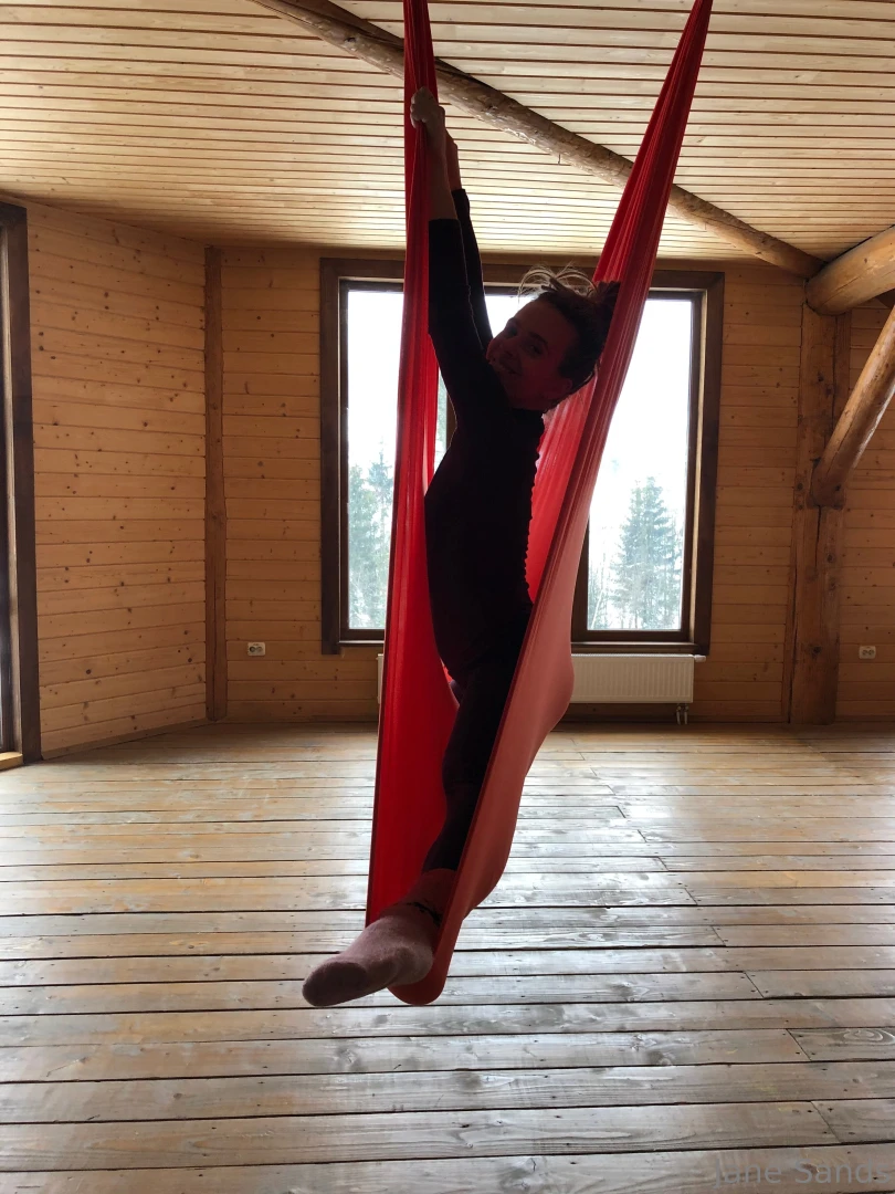 One of my passions - flyyoga more pics i post at my exclusive profile 