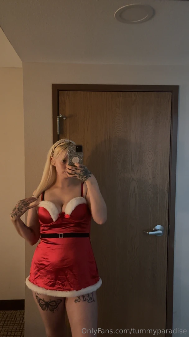 Sneak peak at my christmas video outfit it is technically too small in 