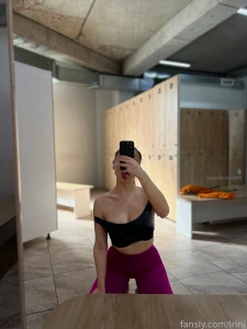 The tight-fitting fabric fits snugly to the body emphasizing every