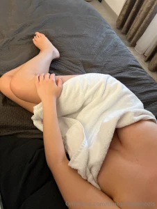 Cuddles after shower