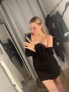 Do you have a dirty fantasy of banging a hot blonde in a fitting room part 2