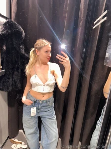 Do you have a dirty fantasy of banging a hot blonde in a fitting room part 1