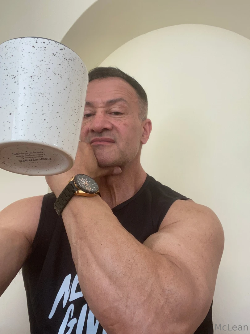 A large coffee be the workout let s get it done 