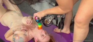 I love a girl that can take is hard enjoy this brand new rough strap part 3