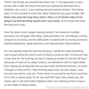 There s two things you should know about me 1 i am genuinely a horny part 2