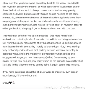 There s two things you should know about me 1 i am genuinely a horny part 1