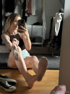 Wet sweaty and full of my scent that s exactly what you love smell it