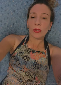 I m lying on my bed wearing this dress but no panties