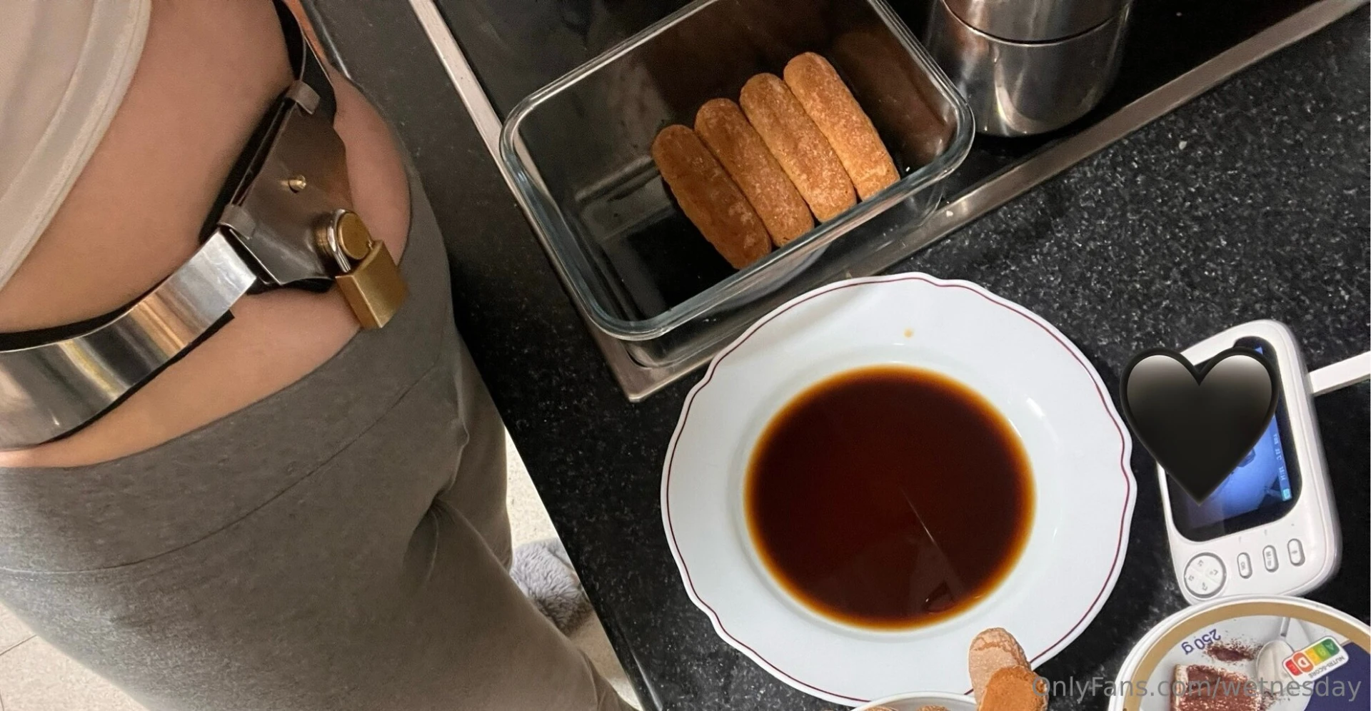 Tiramisu while checking my slave in the segufix i will drain him later 