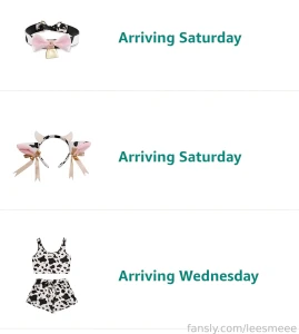 My new phone and my first costume are both arriving next week that part 3