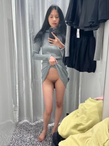 Bin grad kleider am anprobiern eins enger als das andre stoff klebt part 8