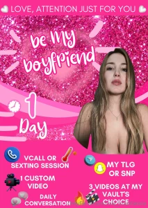 My boyfriend for a day be my priority this experience is to get to