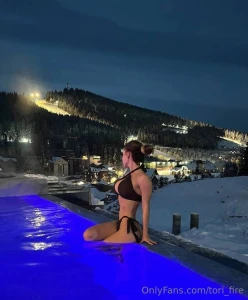 Swimming and enjoying the beautiful weather