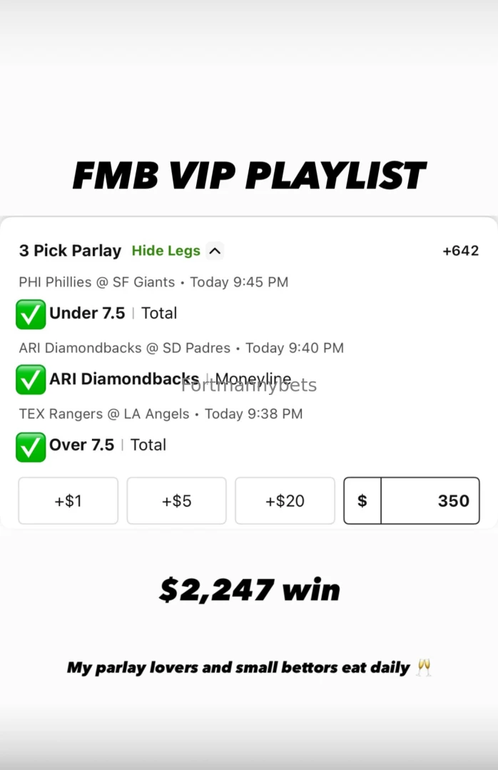 We went crazy yesterday all plays are posted parlays are posted on my 