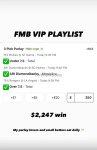 We went crazy yesterday all plays are posted parlays are posted on my
