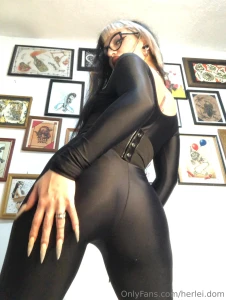 Goddess herlei in shiny lycra fantasy