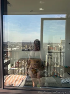 Finally got to tan outside today def flashed my neighbors and my