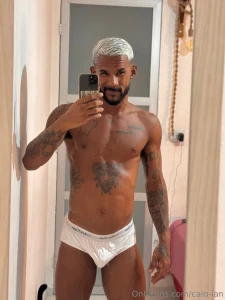 White hair white slip