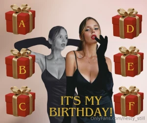 My birthday is coming up but the presents are gifted to you i m the