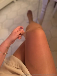 Day one in nylons i like the view i like it on my skin you too