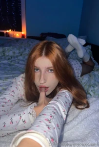 Free subscription today only this fiery redhead in a flirty skirt is part 111