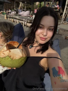 A hot day like mine saved only by fresh chilled coconut and its