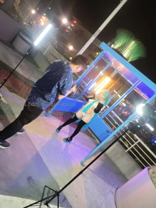 Behind the scenes at anime los angeles i changed into bikini miku for part 3