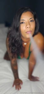 Is she smoking or is she just smoking hot you decide