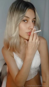 Does the idea of seeing me smoking a cigarette in lingerie turn you on