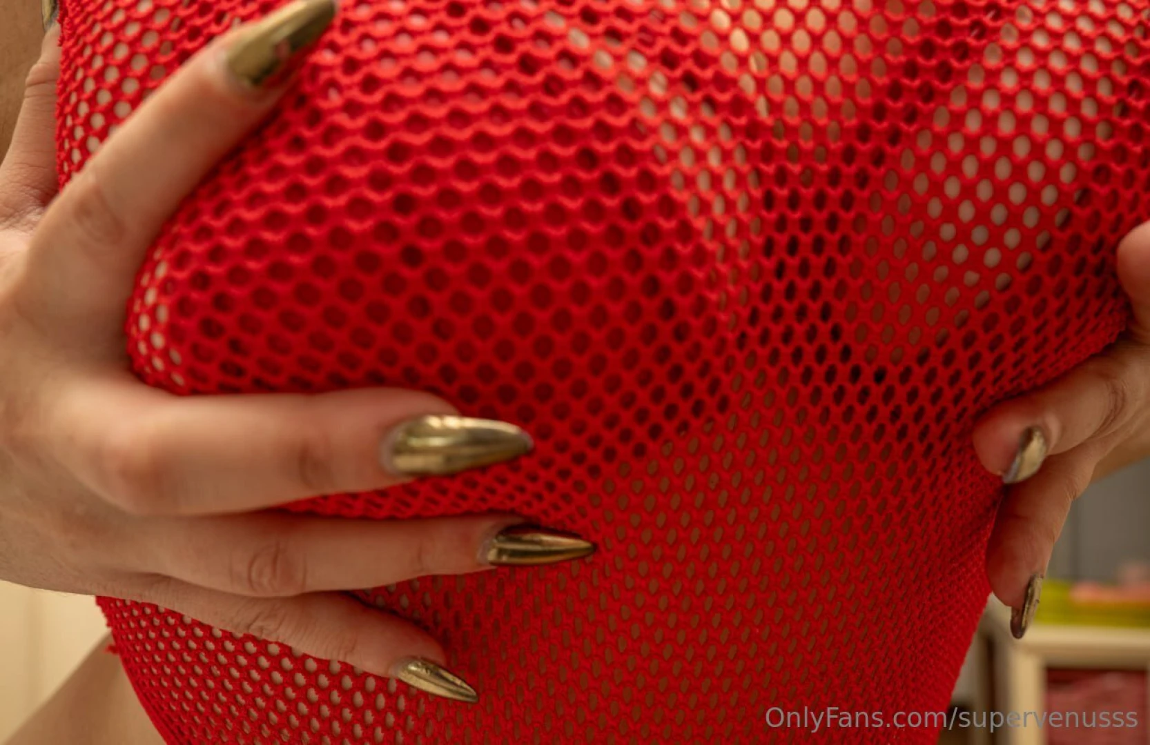 Red turns me on nylon too and the power of feeling every texture 