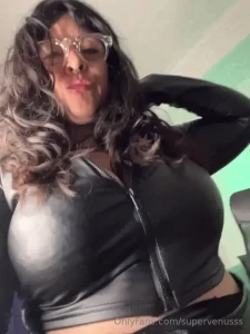 Leather attitude goddess energy i don t need to undress to dominate