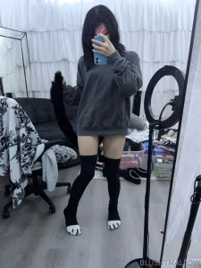 Kitty paws and kitty tail buttplug xd