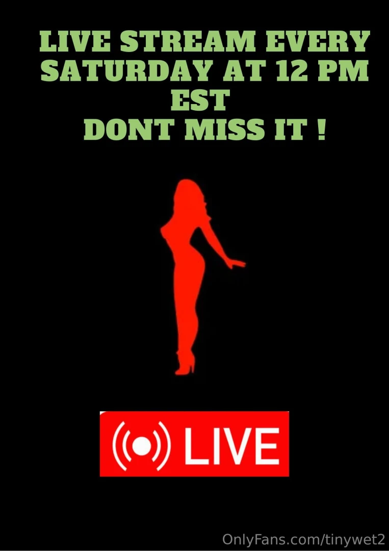 Live stream every saturday at 12 pm est dont miss it 