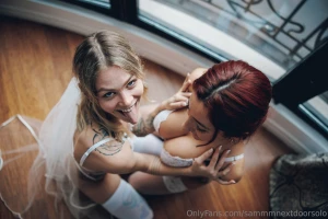 Wedding photoshoot w cuchilaino brides photoshoot whitelingerie nylons