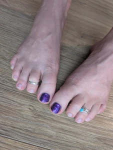 Here is a sneak peek behind my pedicure also i ll post the final