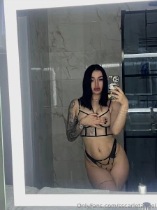 Transparent lingerie hugs my body hiding almost nothing - every curve