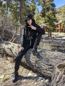 Chilling among the trees