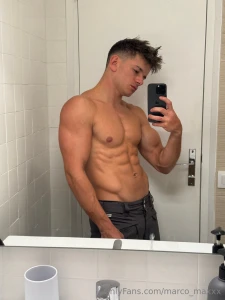 Morning time to get ready for gym this little muscles wont take care