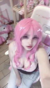 Set 3 magical pink for you cute hairpink petite streamer blueeyes part 1