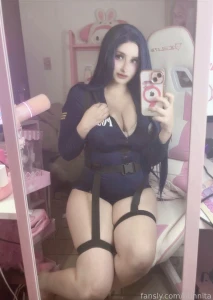 Police ass thicc gamergirl sensual sexy panty cosplay selfie part 7