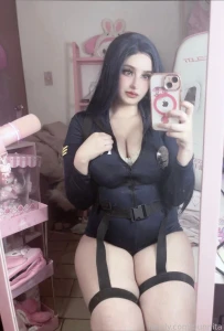 Police ass thicc gamergirl sensual sexy panty cosplay selfie