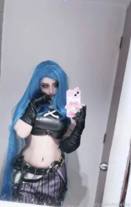 Set cosplay de jinx con amor para ustedes jinx cosplay selfie part 6