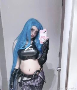 Set cosplay de jinx con amor para ustedes jinx cosplay selfie part 8