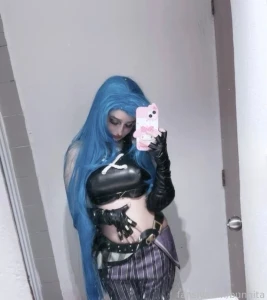 Set cosplay de jinx con amor para ustedes jinx cosplay selfie part 2