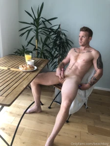 Naked breakfast full spread but the real snack s sitting right in the