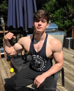 Candid flex on the deck