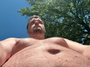 Sitting out roasting some weiners you can suck on my tits if you get